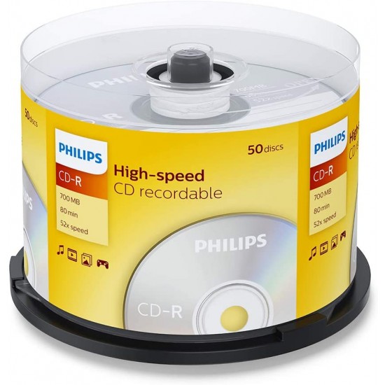 Philips CD-R 700Mb. 50 броя в шпиндел