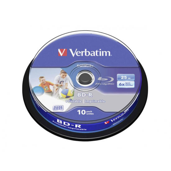 Verbatim BD-R 25Gb./6X (printable) 10 броя в шпиндел
