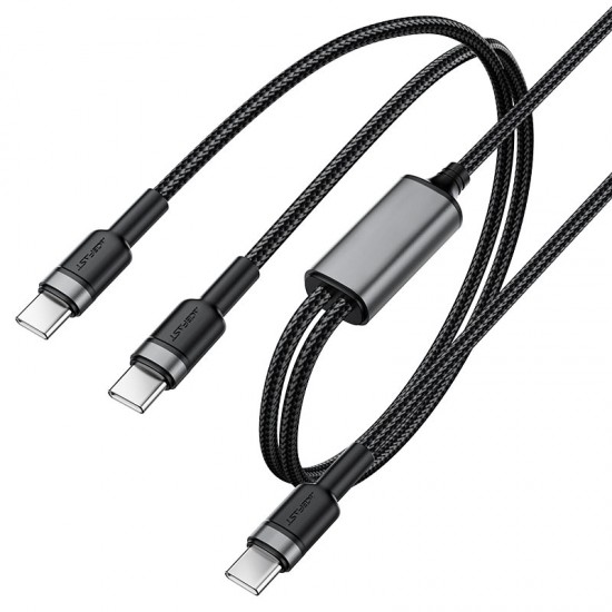 Acefast Кабел USB-C към 2х USB-C, 1,25м