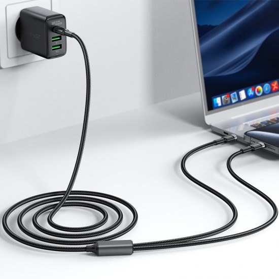 Acefast Кабел USB-C към 2х USB-C, 1,25м