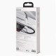 Baseus Кабел за зареждане и трансфер на данни 3в1 USB 1.2 м 40 W black-gray