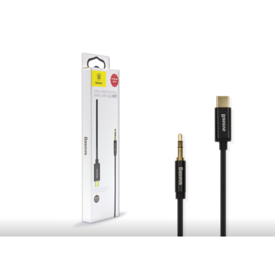 Baseus Кабел Yiven M01 адаптер от USB-C към 3,5 мм мини жак - 120 см, black 