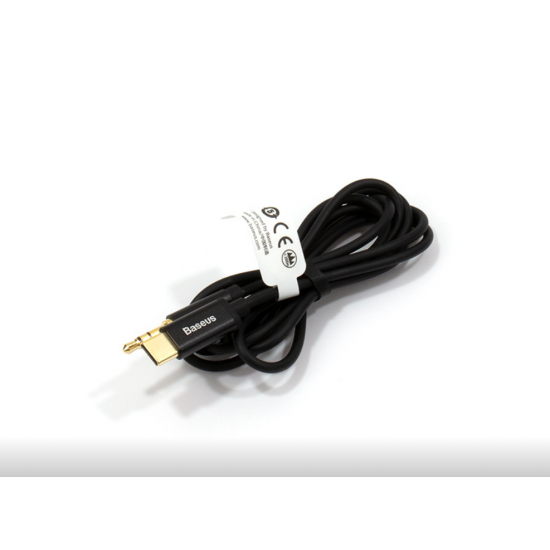 Baseus Кабел Yiven M01 адаптер от USB-C към 3,5 мм мини жак - 120 см, black 