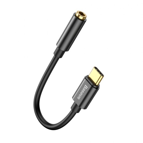 Baseus Адаптер Type-C към 3.5mm женски, Black
