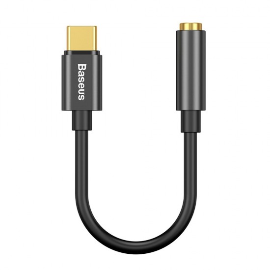 Baseus Адаптер Type-C към 3.5mm женски, Black
