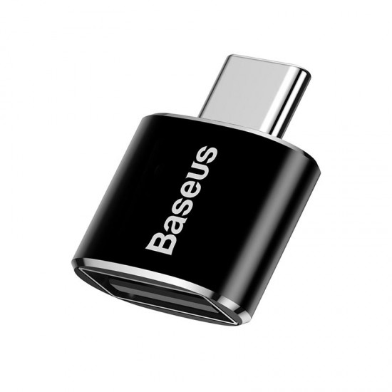 Baseus Мини адаптер USB женски към Type-C мъжки, Black
