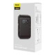 Baseus Компресор за автомобилни гуми 4000 mAh батерия, Black