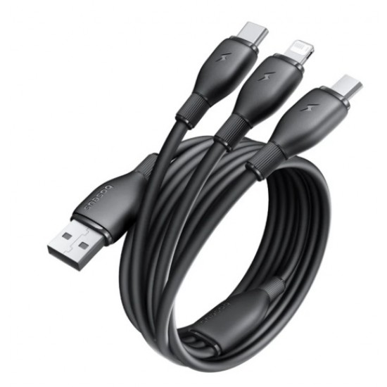 Baseus  кабел за данни Micro USB + Lightning + USB-C