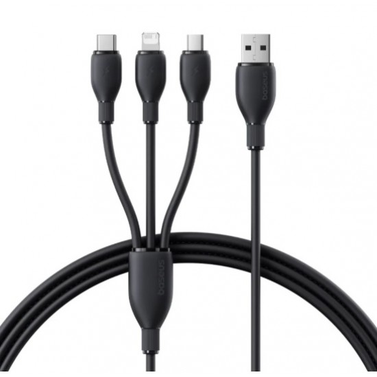 Baseus  кабел за данни Micro USB + Lightning + USB-C