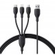 Baseus  кабел за данни Micro USB + Lightning + USB-C