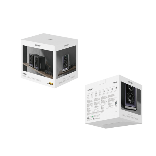 Edifier Активни тонколони 2.0 с GaN зарядно, QR65