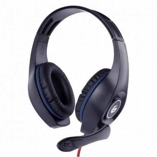 Gembird Слушалки за игра, blue-black
