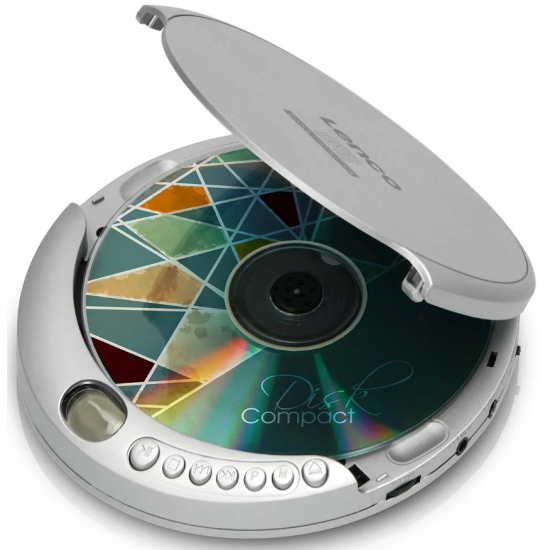 Lenco CD плеър CD-201SI, сив