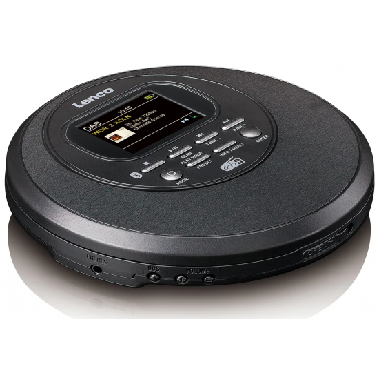 Lenco CD Player, FM/DAB Радио CD-500BK, Черен