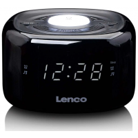 Lenco FM радио с часовник,CR-12BK