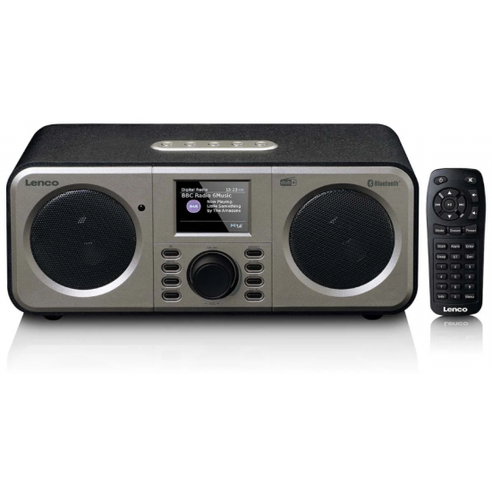 Lenco FM/DAB Радио DAR-030BK, Черен