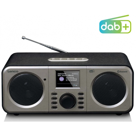 Lenco FM/DAB Радио DAR-030BK, Черен