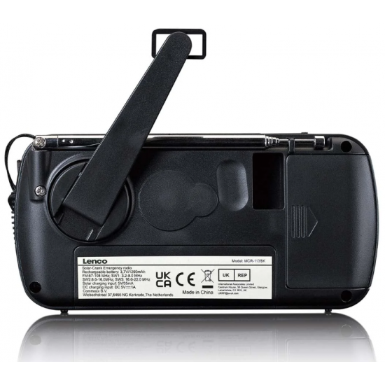 Lenco FM радио MCR-113BK, черно