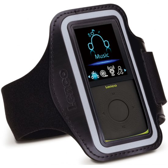 Lenco Sport MP3/4 Player с крачкомер, Черен