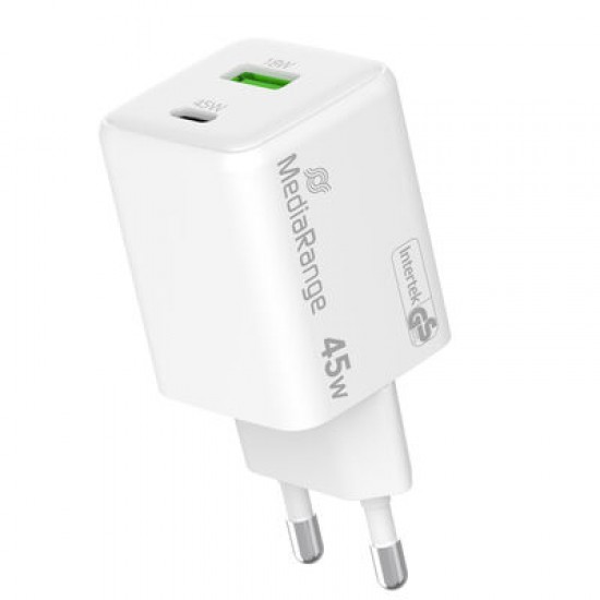 MediaRange GaN адаптер за бързо зареждане 45W