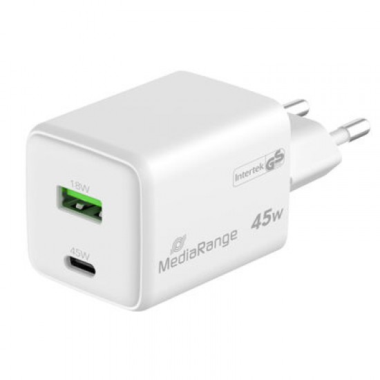 MediaRange GaN адаптер за бързо зареждане 45W