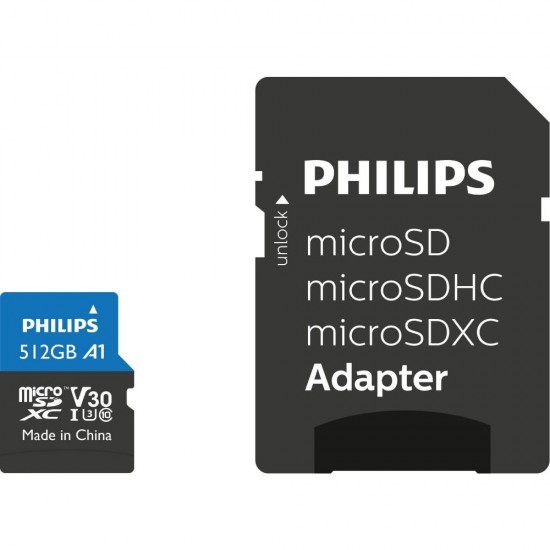 Philips micro SDHC 512GB Class 10 UHS-I U3
