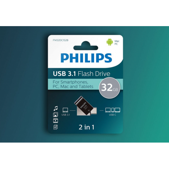 Philips USB 3.1 32GB 2in1 USB C