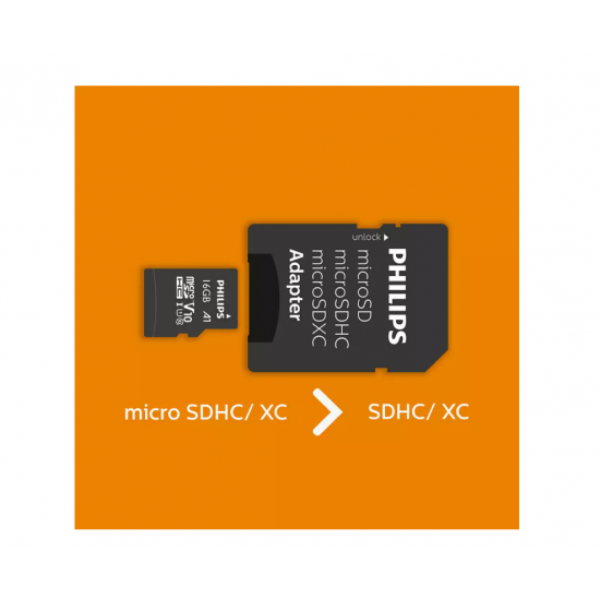 Philips Micro SDHC Card 16GB Class 10 