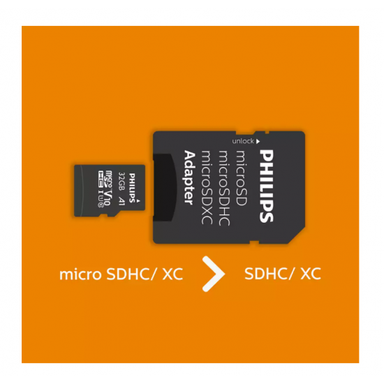 Philips Micro SDHC Card 32GB Class 10
