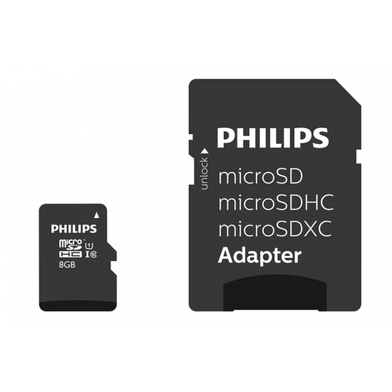 Philips Micro SDHC Card 8GB Class 10 