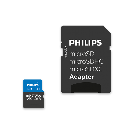 Philips Micro SDHC Card 128GB Class 10 UHS-I U3