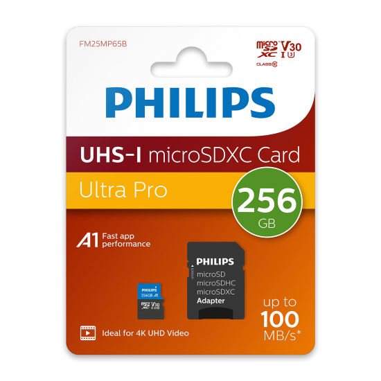Philips Micro SDHC 256 GB Class 10, UHS-I U3