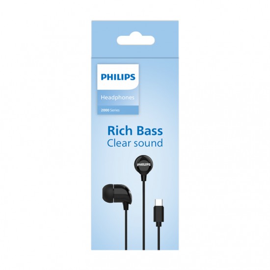 Philips Кабелни слушалки  TAE2146, черни