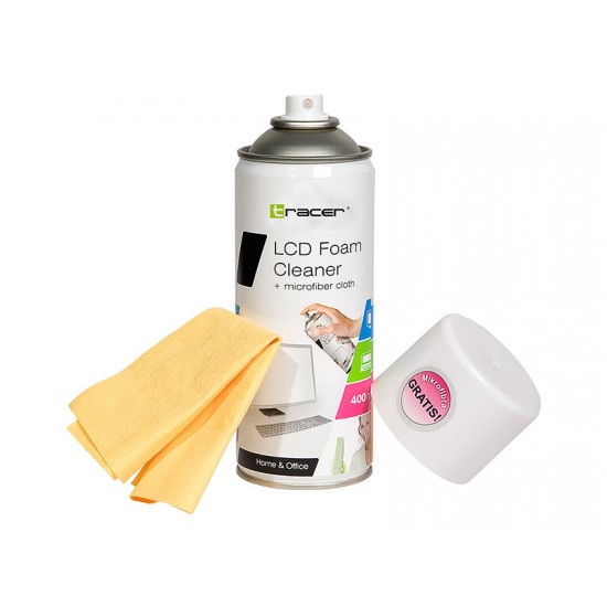Tracer почистваща пяна с кърпа 400ml
