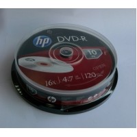DVD-R HP ( Hewlett Packard ) 4.7Gb./16X ( ш-л 10 )