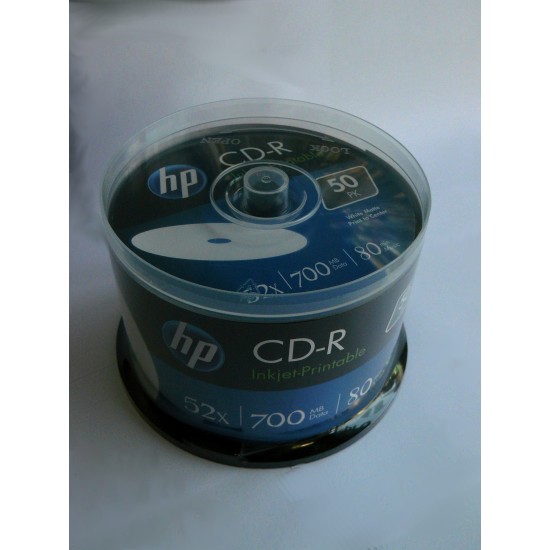 CD-R HP ( Hewlett Packard ) PRINTABLE 80min./700mb. ( ш-л 50 )